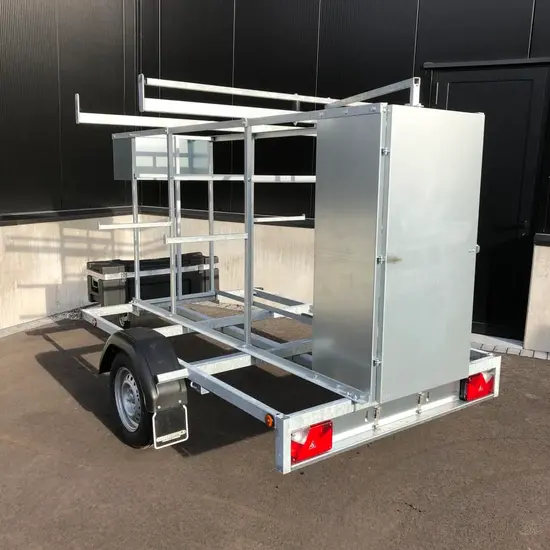 Euroscaffold Scaffolding lockable trailer 250