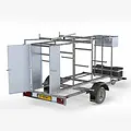 Euroscaffold Scaffolding lockable trailer 305