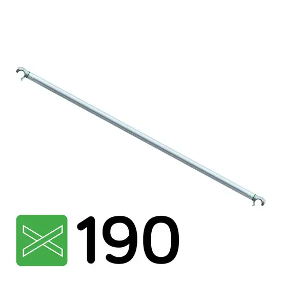 Euroscaffold EuroScaffold scaffolding diagonal brace 190 cm