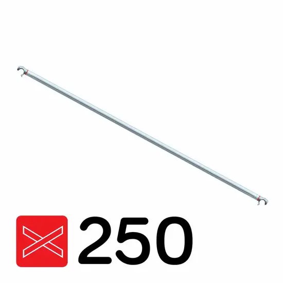 Euroscaffold EuroScaffold scaffolding diagonal brace 250 cm