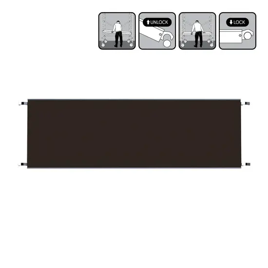Euroscaffold EuroScaffold mobile scaffold platform 190 cm closed