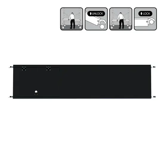 Euroscaffold EuroScaffold mobile scaffold platform 250 cm with hatch