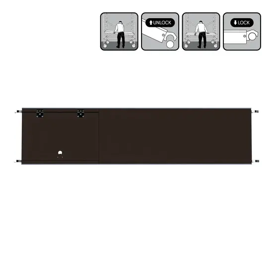 Euroscaffold EuroScaffold mobile scaffold platform 250 cm with hatch