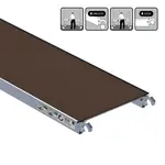 Euroscaffold EuroScaffold plate-forme d'échafaudage 305 cm sans trappe d'accès