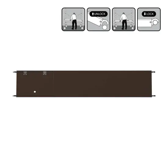 Euroscaffold EuroScaffold mobile scaffold platform 305 cm with hatch