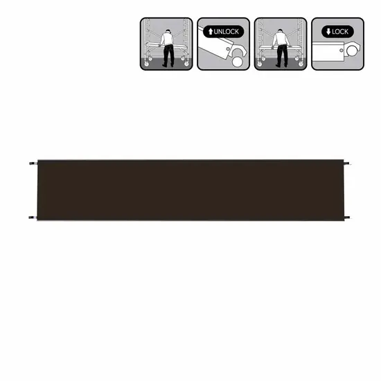 Euroscaffold EuroScaffold rolsteiger platform 400 cm zonder luik