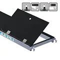 Euroscaffold EuroScaffold plate-forme d'échafaudage 400 cm avec trappe d'accès