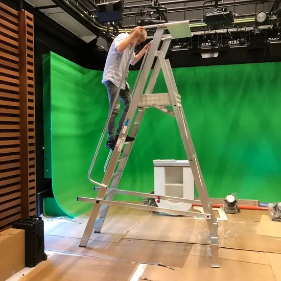 Solide Plate-forme mobile pliable Solide 12 marches PMP12