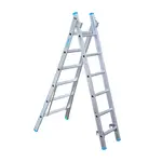 Eurostairs SuperPro 2 section combination ladder 2x6 rungs