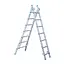 Eurostairs SuperPro 2 section combination ladder 2x7 rungs
