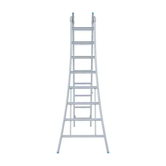 Eurostairs SuperPro 2-delige reform ladder 2x8 sporten