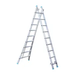 SuperPro 2 section combination ladder 2x9 rungs