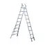 Eurostairs SuperPro 2-delige reform ladder 2x9 sporten