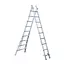 Eurostairs SuperPro 2 section combination ladder 2x9 rungs