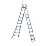 Eurostairs SuperPro 2-delige reform ladder 2x10 sporten