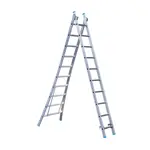 Eurostairs SuperPro 2 section combination ladder 2x10 rungs