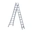 Eurostairs SuperPro 2-delige reform ladder 2x10 sporten