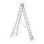 Eurostairs SuperPro 2 section combination ladder 2x14 rungs