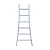 Eurostairs Eurostairs single flared base ladder 6 rungs 175 cm
