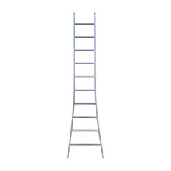 Eurostairs enkele ladder uitgebogen 10 sporten 275 cm