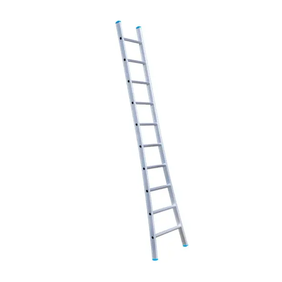Eurostairs SuperPro single flared base ladder 10 rungs 275 cm