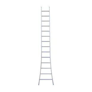 Eurostairs enkele ladder uitgebogen 14 sporten 375 cm