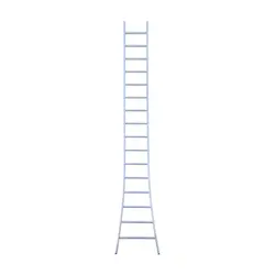 Eurostairs single flared base ladder 16 rungs 425 cm
