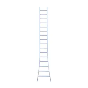 Eurostairs single flared base ladder 16 rungs 425 cm
