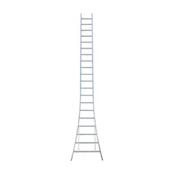 Eurostairs single flared base ladder 24 rungs 625 cm