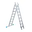 Eurostairs SuperPro combination ladder with stabiliser 2x8 rungs