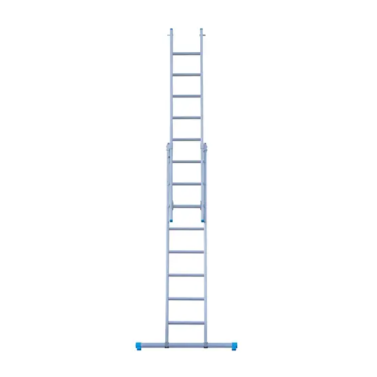 Eurostairs SuperPro combination ladder with stabiliser 2x8 rungs