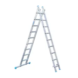 SuperPro combination ladder with stabiliser 2x9 rungs