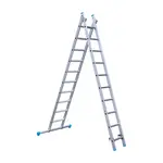 Eurostairs SuperPro combination ladder with stabiliser 2x10 rungs