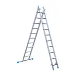 Eurostairs SuperPro ladder 2x10 sporten recht met stabiliteitsbalk