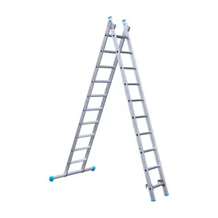 SuperPro ladder 2x10 sporten recht met stabiliteitsbalk