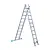 Eurostairs SuperPro combination ladder with stabiliser 2x10 rungs