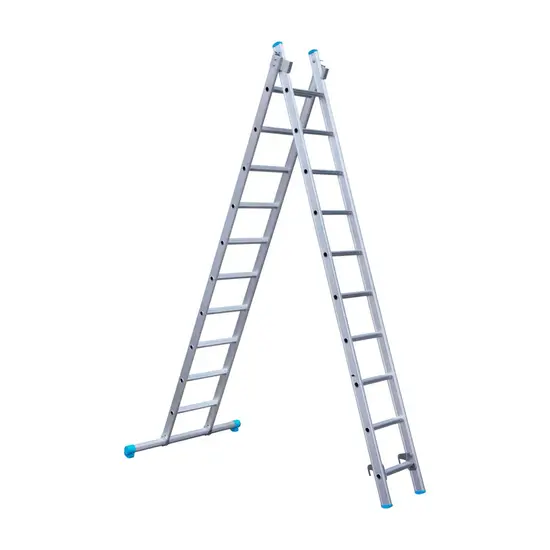 Eurostairs Eurostairs ladder 2x10 sporten recht met stabiliteitsbalk