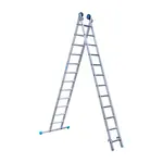 Eurostairs SuperPro ladder 2x12 sporten recht met stabiliteitsbalk