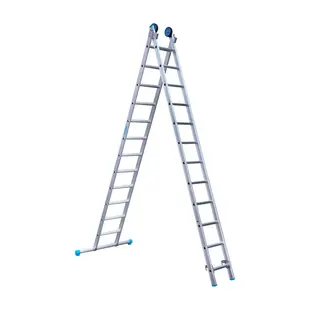 Eurostairs combination ladder with stabiliser 2x12 rungs
