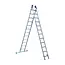 Eurostairs Echelle transformable avec traverse 2 plans SuperPro 2x12