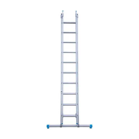 Eurostairs Eurostairs ladder 2x12 sporten recht met stabiliteitsbalk