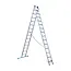 Eurostairs SuperPro combination ladder with stabiliser 2x14 rungs