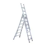 Eurostairs SuperPro 3-delige reform ladder 3x7 sporten
