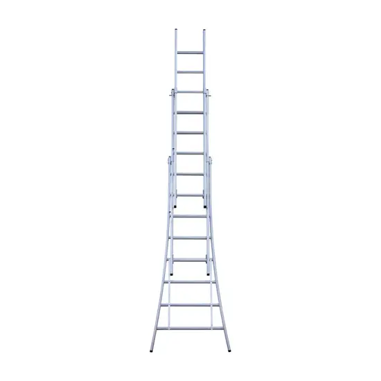 Eurostairs SuperPro 3-delige reform ladder 3x8 sporten
