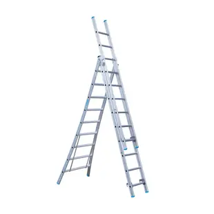 SuperPro 3 section combination ladder 3x9 rungs