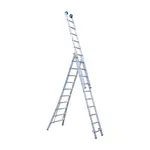 Eurostairs SuperPro 3-delige reform ladder 3x10 sporten