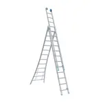 Eurostairs SuperPro 3-delige reform ladder 3x12 sporten