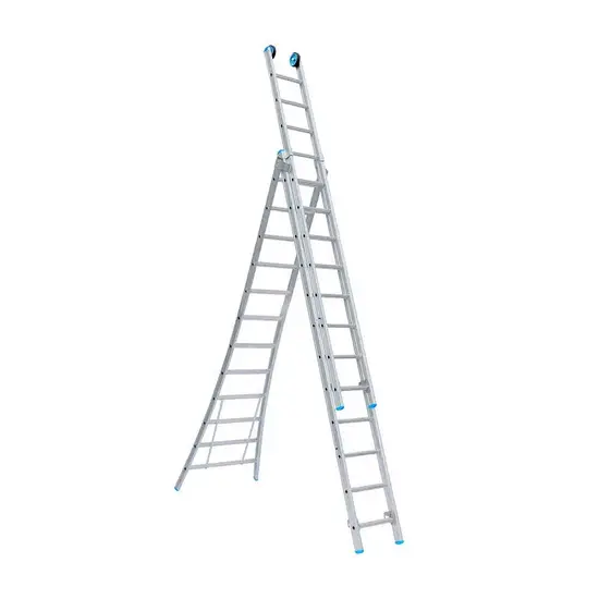Eurostairs SuperPro 3-delige reform ladder 3x12 sporten