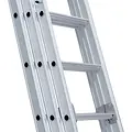 Eurostairs Echelle transformable avec traverse 3 plans SuperPro 3x8