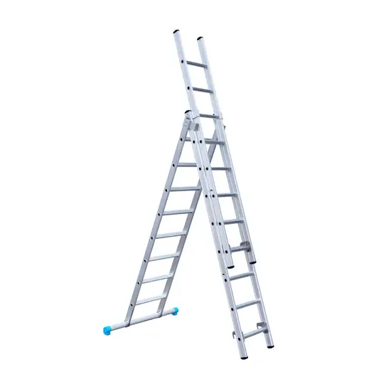 Eurostairs Eurostairs ladder 3x8 sporten recht met stabiliteitsbalk